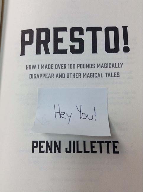 Penn Jillette at Anderson Bookstore Presto!